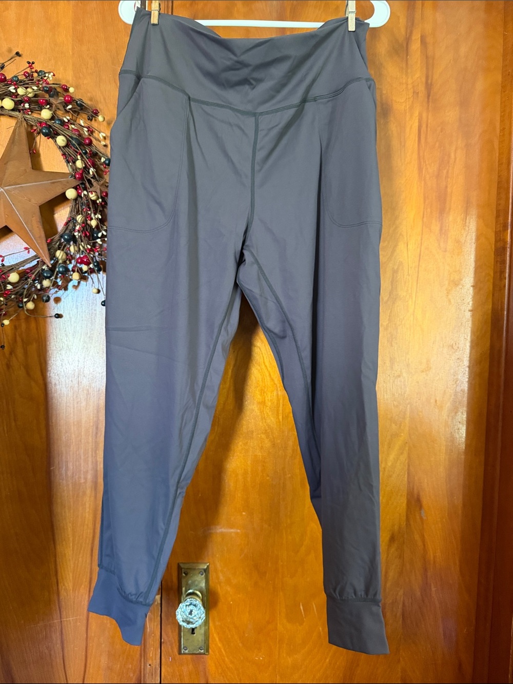 Women's Gray Jogger Track Pants - High Waist Comfortable Fit